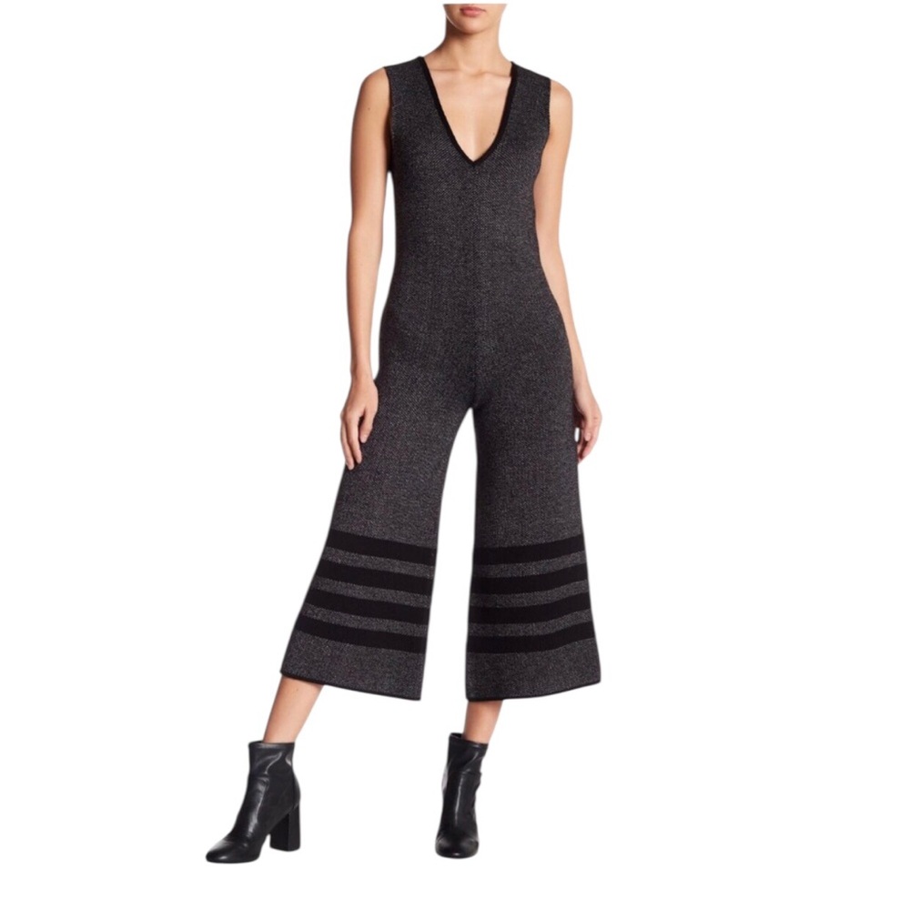 NATIVE YOUTH Marled Knit Retrograde Jumpsuit Size L NWT